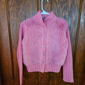 The Children Place Pink Cardigan flurry Sweater Xl